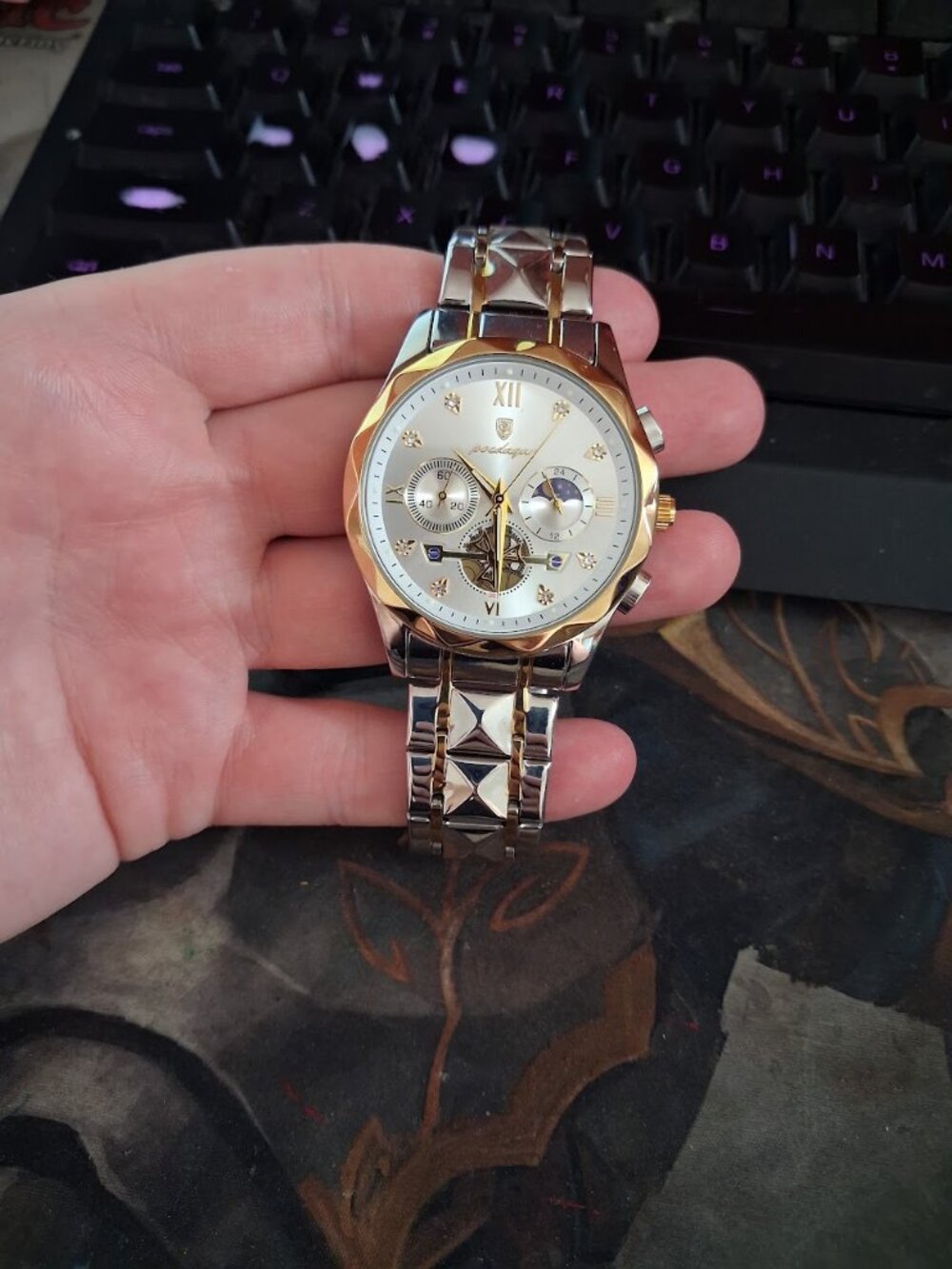 Men's Poedagar Two-toned watch